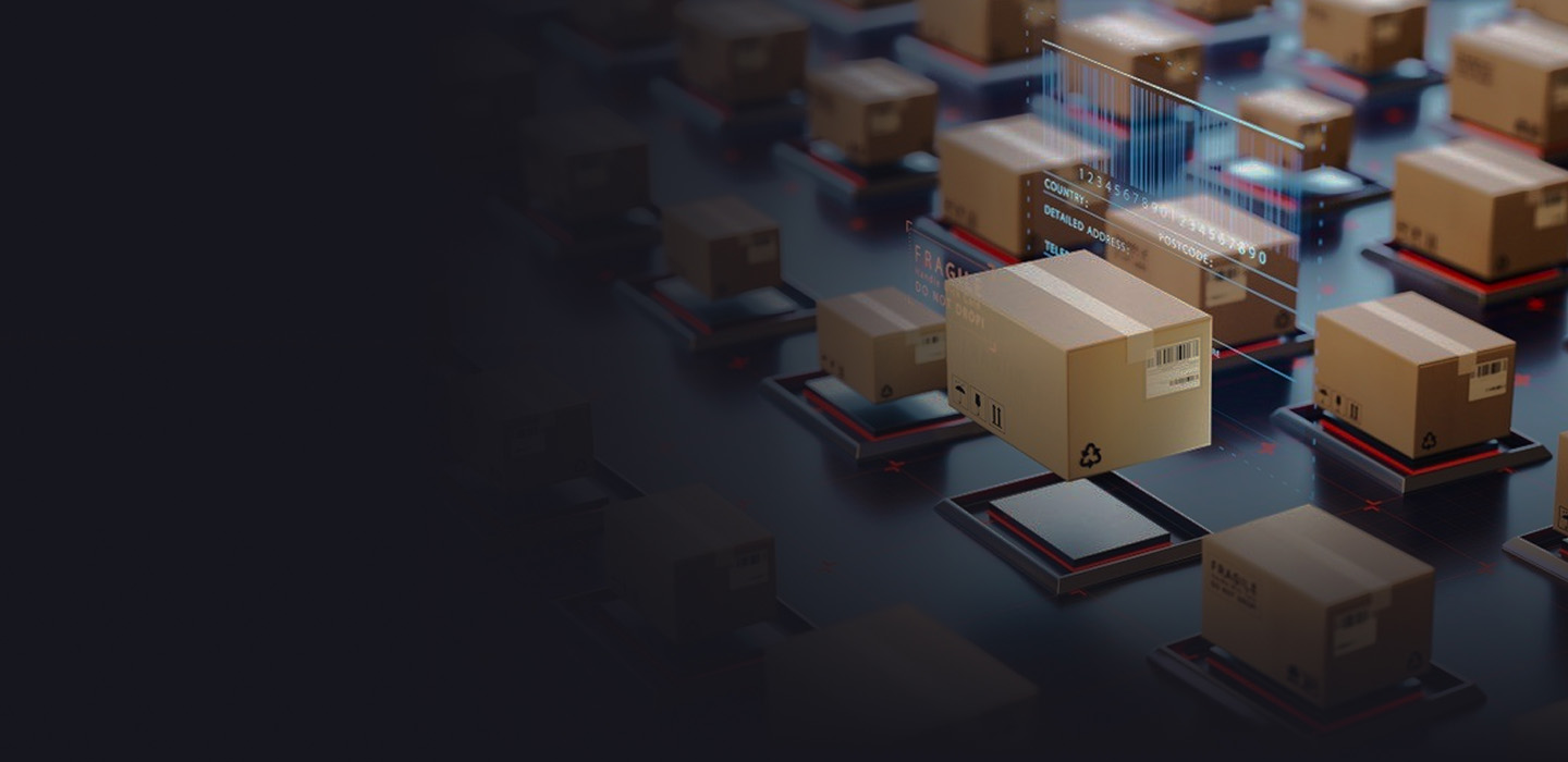 Modernes Fulfillment-Lager mit automatisiertem Versand
